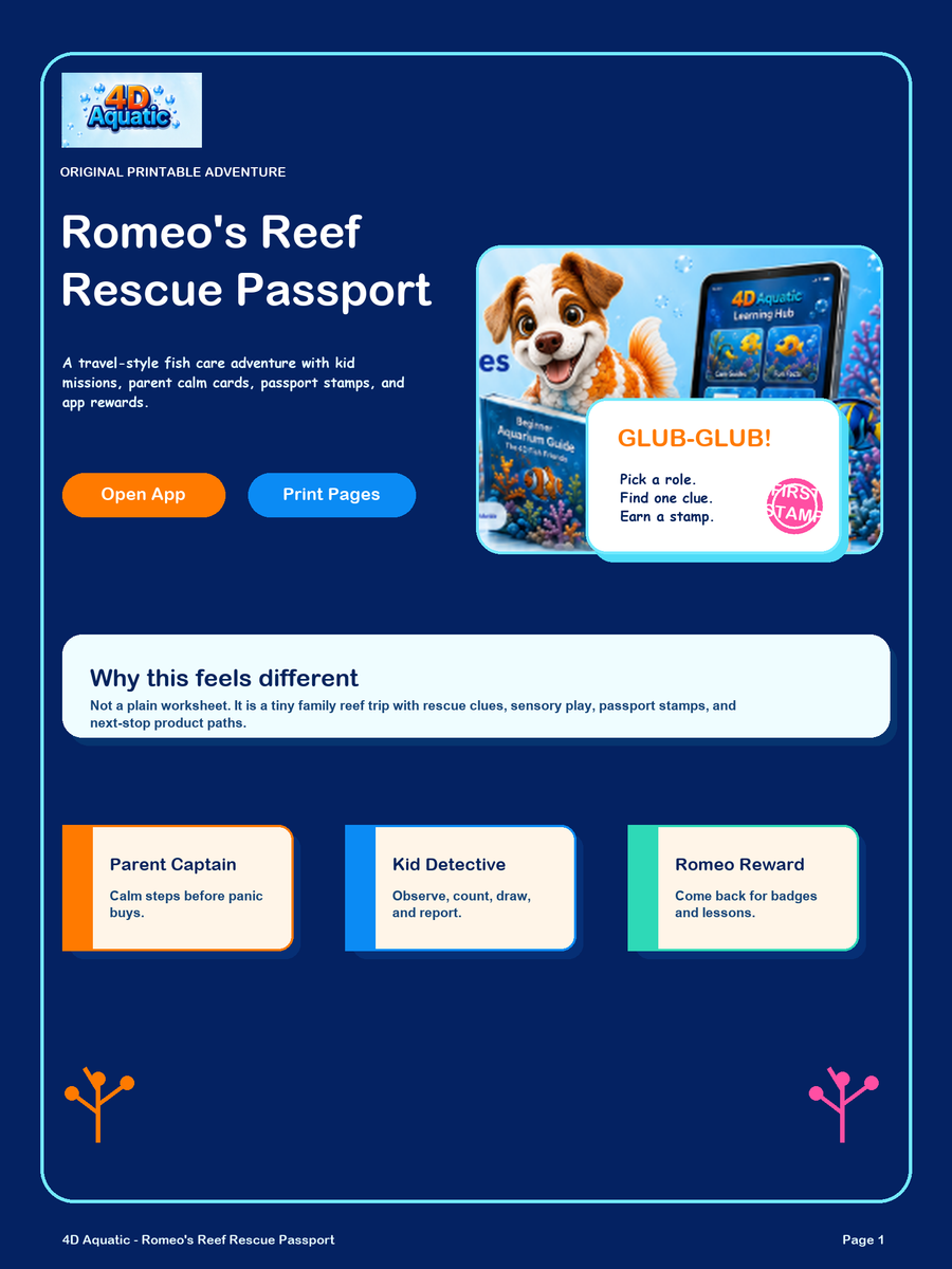 4D Aquatic YouTube and app mission cards preview